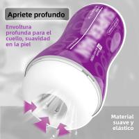 Copa De Masturbación Para Hombres Con Succión Telescópica Y Calor Juguetes Sexuales Vaginas Autoestimuladoras Para Adultos 18+ Material TPE - details 0