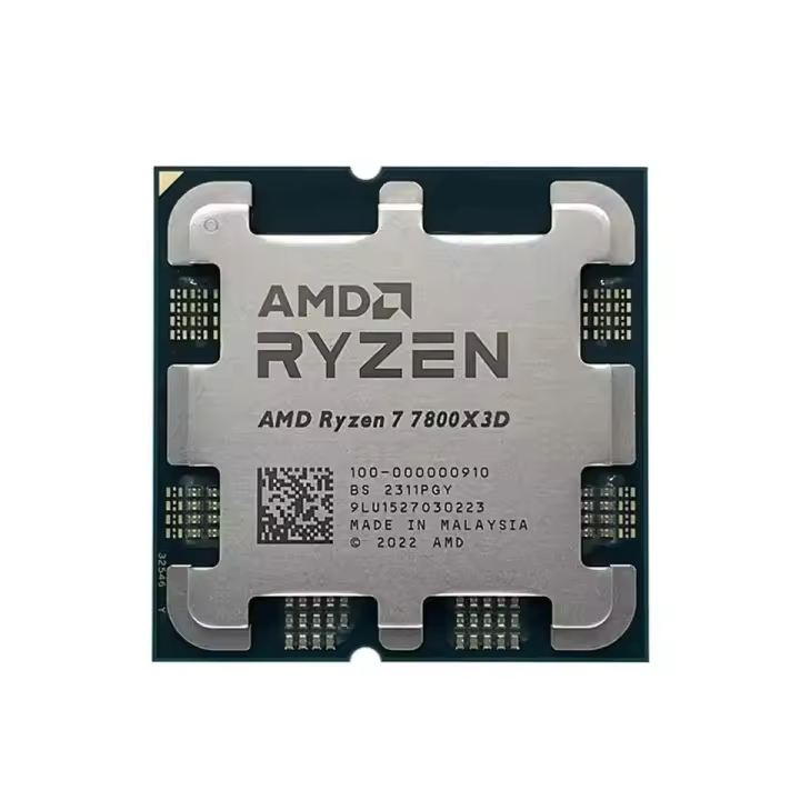 AMD RYZEN 7 7800X3D CPU Gaming Processor AMD R7 7800X3D 8-Core 16-Thread 5NM 96M Socket AM5 Without Fan Game Cache Hot No Fan - 1