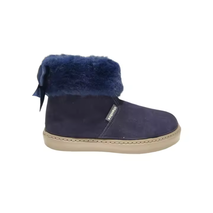 Titanitos botas de piel para niña en color marino mod. U712 ROSAMAR - 1
