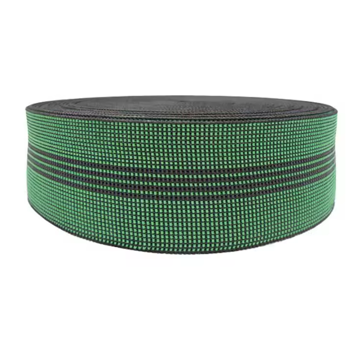 Rollo 100 metros de cincha elástica verde ancho cincha 80 elasticidad 45% - 1