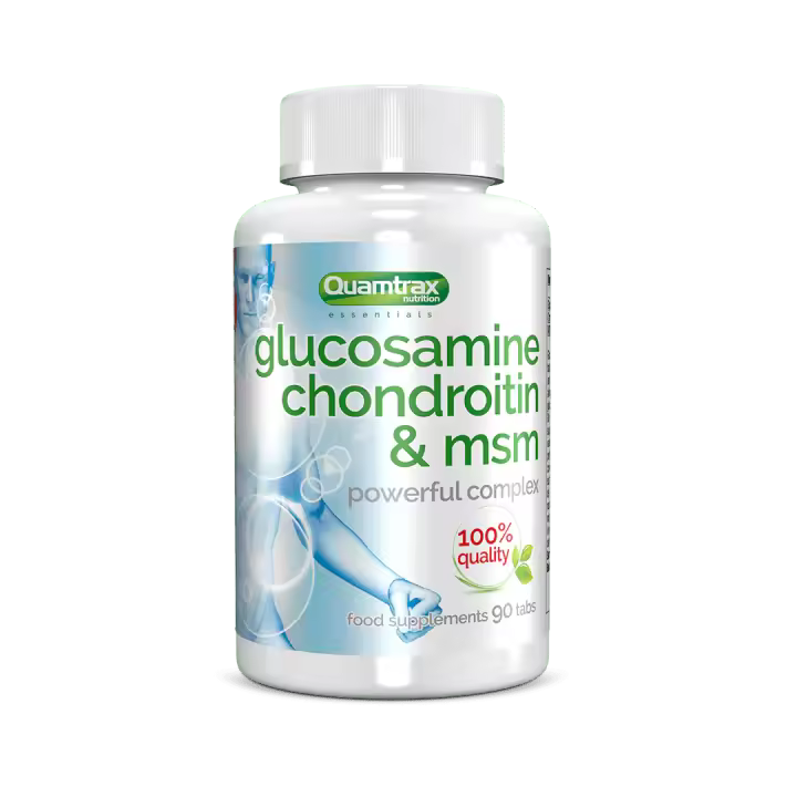 Quamtrax Nutrition Glucosamina + Condroitina + MSM 90 cápsulas - 1