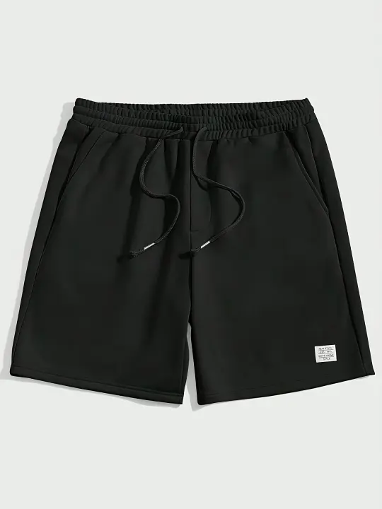Shorts Casuales Para Hombre Estilo Regular Tejidos Con Cremallera Y Cordones Logo Bordado En Letras Adecuados Para Verano Baloncesto Playa Vacaciones Viajes Fitness Y Otros Escenarios - 1