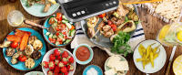 Taylor Swoden Aroma - Grill Eléctrico Multifunción 2000W, Sandwichera y Panini Maker, Apertura 180°, Pantalla LED, Placas Dobles Extraíbles con Control Inteligente de Temperatura - details 1