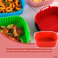 Banner - Molde Silicona Cuadrado Para Freidora De Aire