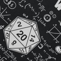 Camiseta De D20 De Tela Sintética Para Mujer Con Patrón De Dragón De Juego De Rol Novedoso Estilo Casual Manga Corta - details 3