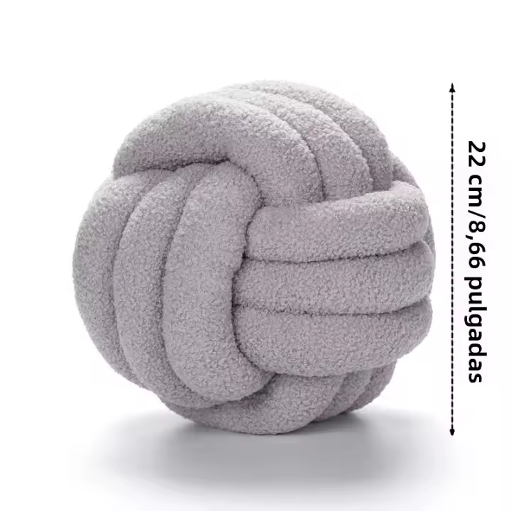 Cojín Redondo De Terciopelo Con Nudo Para Decoración Del Hogar Cojín Suave Para Sofá Y Silla De Repouso Almohada De Colchón De Cuello - 1