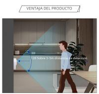 Lámpara Nocturna LED Inalámbrica Con Sensor De Movimiento EU Plug Para Habitaciones De Niños Luz Nocturna Para Camas Y Pasillos De La Casa - details 9