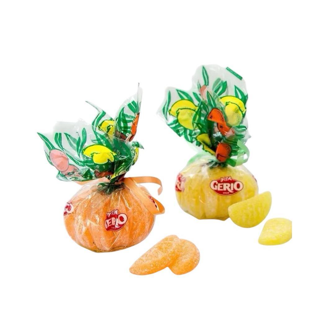 Caramelos gajos Gerio. Pack 2 Naranja y Limón