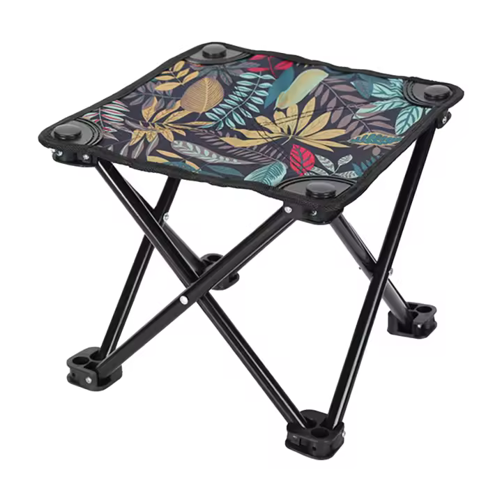 Pequeño Taburete Plegable Silla De Camping Con Bolsa De Almacenamiento Y Transporte Convenientes Adecuado Para Adultos Y Niños - 1
