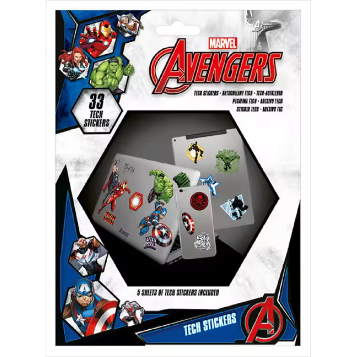 Pyramid International- GADGET DECALS MARVEL, Multicolor (TS7404) - 1