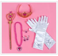 Accesorios De Cosplay Para Niñas Corona Varita Collar Peluca Guantes De Anna Elsa De Frozen Belle Cinderella Disfraz De Princesa Para Niñas - details 5
