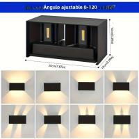 Lámpara De Pared LED 24W Ajustable Para Interior Y Exterior IP65 Moderna Fuente De Luz LED Durability Alta Calidad En Acero Y Aleación De Aluminio - details 3