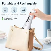 Water Dental flosser for Teeth Cleaning - Rechargeable Cordless Oral Irrigator 4 Modes 4 Tips IPX 7 Waterproof Portable Teeth Cleaner Pick for Home Trave - details 0