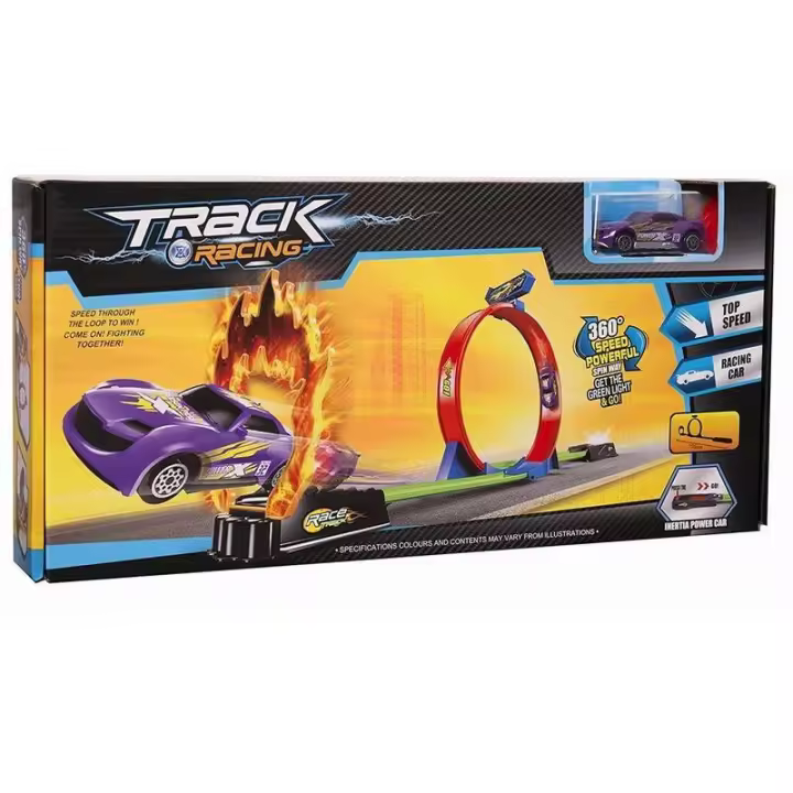 Molto Pista de Looping Circuito de Coche 105 Cm Incluye Coche Juego de Carreras - 1