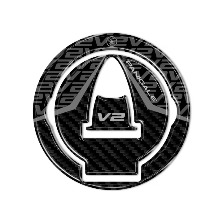 Tapa de tanque con sticker 3D compatible con motocicleta Ducati Panigale V2 V2S 2025, imitación carbono. - 1