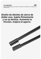 Pinzas De Carbón Para Acampar Al Aire Libre ShineTrip Resistente Al Calor Con Cubierta De Cuero Portátil Para Pícnic Herramienta Multiusos De Acero - details 4