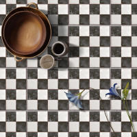 Papel Tapiz De Mosaico Impermeable Autoadhesivo 3D Para Cocina Baño Decoración Del Hogar Adhesivo De Pared PVC Clásico - details 41