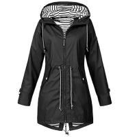 Chaqueta De Montañismo Para Mujer 2025 Impermeable Y Resistente Al Viento Con Capucha Y Cierre De Cremallera Larga Para Exterior - details 5