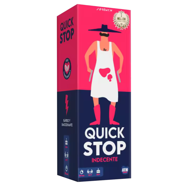 Asmodee - Quick Stop Indecente - Juegos de Mesa para Adultos y Familia - +16 Años - Español - 1