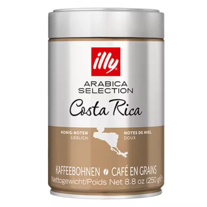 illy Café en grano illy Arabica Selection Costa Rica, lata de 250 g - QUMIR - 1