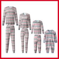 Pijamas De Navidad Para Familia 2023 Adecuado Para Padres Y Hijos Ropa De Año Nuevo Talla 4-6Años Material Poliéster Estilo Divertido Y Cálido Conjunto De Pijamas Para Todas Las Estaciones - details 11