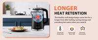 Taylor Swoden Hervidor de Agua, Temperatura Ajustable, Pantalla LED con Visualización de Temperatura. Función Mantener Temperatura. (1.7L, 2200W) - details 6