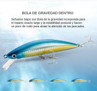 Señuelo De Pesca Minnow Sumergible 13cm 15cm 40g 60g Sistema De Peso Lure Duro Con Anzuelos Trilobitos Fuertes Wobbler Jerkbait Swimbait - details 3