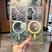 Funda De Teléfono Transparente Con Estrellas Y Brillo Magnética Para Samsung Galaxy Z Fold 8 Ultra Fold 8 7 6 5 Compatible Con Magsafe Para Carga Inalámbrica - details 5