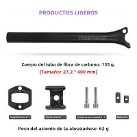 Pomo De Silla De Bicicleta De Carbono Ligero TKP100 Para Bicicleta De Montaña 27.2 30.9 31.6mm Compatible Con XC Mountain Road - details 3
