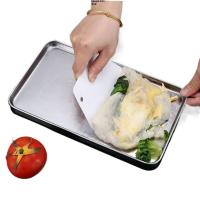 Plato De Servicio De Acero Inoxidable Rectangular Para Alimentos Bandeja Para Comida Organizador De Alimentos Presentación De Arroz Y Fideos - details 7