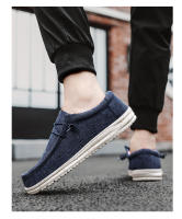 Zapatos De Lona Para Hombre Casual Transpirables Zapatos Planos Slip-On Talla Grande Hasta 47 Zapatos De Conducción Sin Tapa Anteojos - details 12