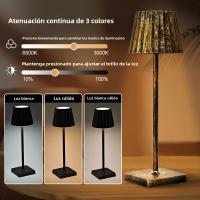 Lámpara De Escritorio LED Sin Cable Con Control Táctil Y Recargable USB Luz De Ambiente De 3 Colores Con Ajuste Sin Pasos - details 1