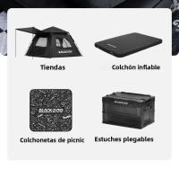 Cojín De Viaje Portátil Blackdog Outdoor Memoria De Algodón Cómodo Cuadrado Para Siesta En La Oficina Y Camping - details 8