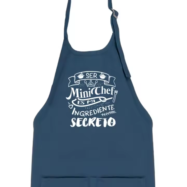 Delantal Infantil Mini Chef con Ingrediente Secreto - Marca Antracita - 1