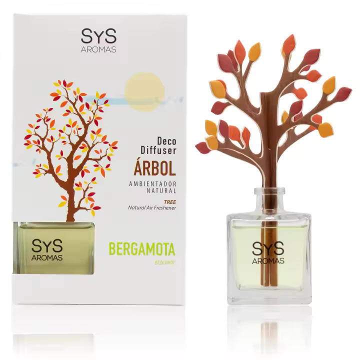 Ambientador Difusor Arbol Bergamota 90ml SYS Aromas - 1