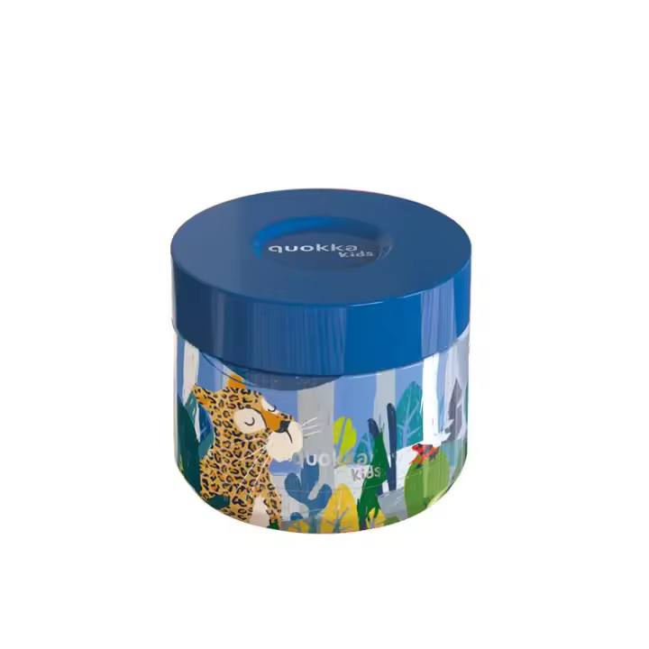 Quokka - Recipiente térmico QUOKKA KIDS Whim Jungle de acero inoxidable 360 ml para comida caliente o fría, hermético y apto para lavavajillas - 1