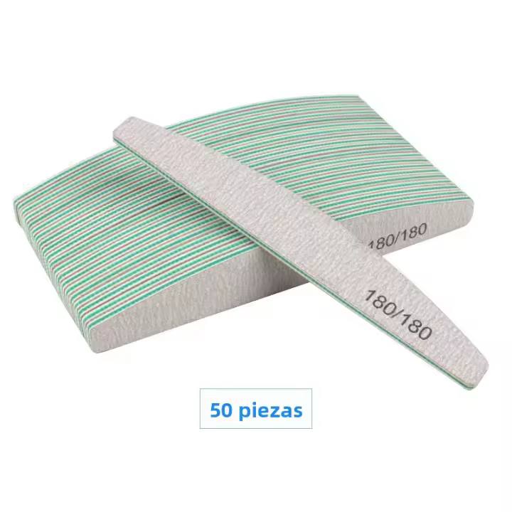 Archos De Uñas 20/50Pcs 100/180/240 Grano De Pulido Para Manicura Y Pedicura Polvo De Gel Eliminador De Linterna Accesorios De Uñas - 1