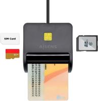 Aisens - Lector DNI Electrónico DNIe y Tarjetas Inteligentes (SIM, SD, Micro SD, MMC, RS-MMC, MMC Micro) Con USB, Compatible con Mac y Windows, Identificación Personal en Sitios Web y Administraciones Públicas, Color Negro, ASCR-SN02SD-BK - details 3