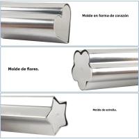 Molde De Acero Inoxidable Para Frutas Y Verduras Cortador De Queso Y Galletas DIY Moldes De Galletas De Dibujos Animados Herramientas De Cocina - details 1