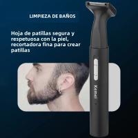 Kemei 6668 Pluma Multifuncional Para Hombres Y Mujeres Trimmer De Pelo De Nariz Y Barba Recargable Para Rostro Cuerpo Cejas Cuello Líneas De Bikini - details 3