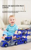 Camión Doble Volante Transporter Juguete Para Niños Modelo De Coche Plegable Con Ejector De Aleación Regalo De Halloween Acción De Gracias Navidad - details 3