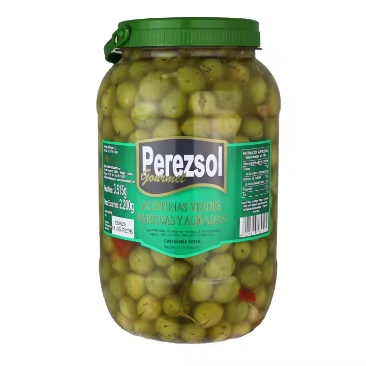 Aceitunas partidas Manzanilla PEREZSOL Gourmet (2.2 KG ESC) Aperitivos - 1
