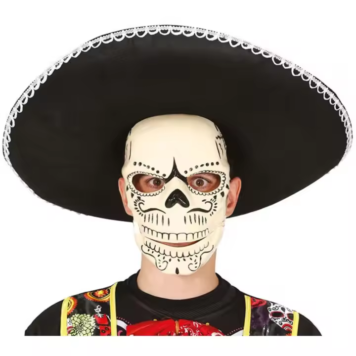 Guirca Máscara de Esqueleto Mexicano - 1