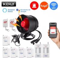 Sistema De Alarma De Seguridad Doméstica KERUI Con Altavoz Y Silbato WIFI 110db Control Remoto a Través De Tuya Sensor De Movimiento Y Puertas Ventanas Para Casa - details 15
