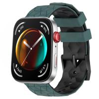 Correa De Deporte De Silicona Suave De Dos Tonos Para Huawei Watch Fit 3 Con Patrón De Fútbol Tamaño 20cm Unisex - details 14