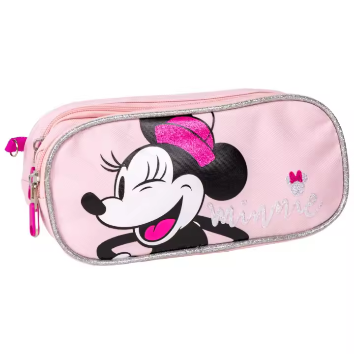 Cerda Estuche Portatodo Minnie Mouse 2 Compartimentos Color Rosa - 1