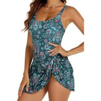 Traje de baño de una pieza para mujer, con control de barriga, color negro, talla M - details 2