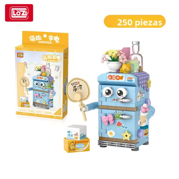 LOZ DIY Mini Refrigerador Fan Modelo De Bloques Creativo Decoración De Televisión Juguetes De Ciudad Para Adultos Y Niños Regalo - 1