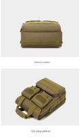 Bolsa Táctica Militar Para Hombres Con Suelo Molle Impermeable Para Senderismo Camping Escalada Caza Y Escuela Bolsa De Hombro Mensajero - details 7