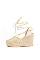 Paloma Wang alpargatas cuñas altas con plataforma mujer con cintas trenzadas - details 4